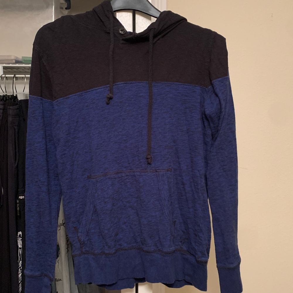 Black & Blue American Eagle Pullover Hoodie